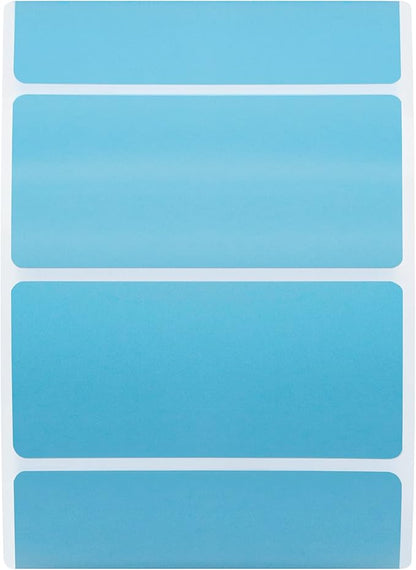 Hybsk 2.25x1.25 inch Color Direct Thermal Labels for Shipping, Barcodes, Address, Compatible with Rollo Label Printer & Zebra Desktop Printers(2.25"x1.25",Light Blue)