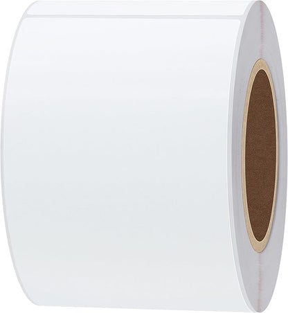Hybsk 2.25x4 inch Direct Thermal Labels for Barcodes, Address, Compatible with Rollo Label Printer & Zebra Desktop Printers (2.25"x4",2 Rolls White)