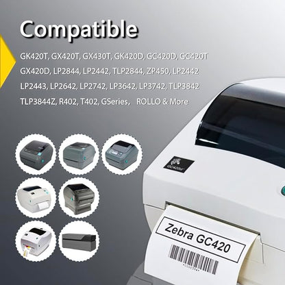BETCKEY - 4" x 2" (102 mm x 51 mm) Barcode Shipping & Multipurpose Labels Compatible with Zebra & Rollo Label Printer,Premium Adhesive & Perforated [1 Rolls, 750 Labels]
