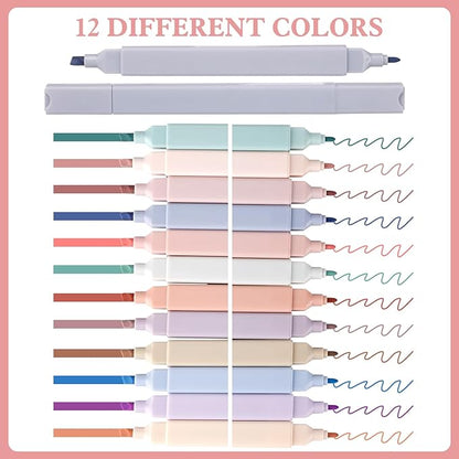 24pcs highlighters Pastel Bulk Assorted Colors Yellow Blue 8 Pads Transparent Sticky Notes tabs Yellow 3x3 Bulk Ruler 6 inch Comes with Colored Labels Sticky Index Tabs Page Book Marker