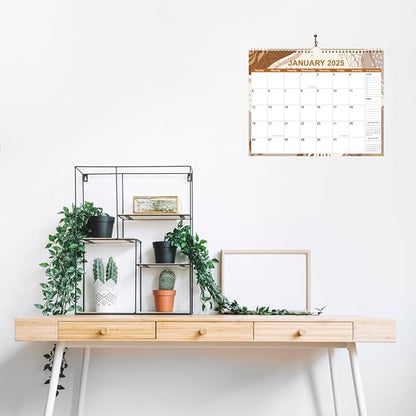 2025 Calendar - Calendar 2025-2026 18 Month Planner from January 2025 to June 2026, Calendar 2025 with Thick Paper, 11" x 14.5", Gold Leaf