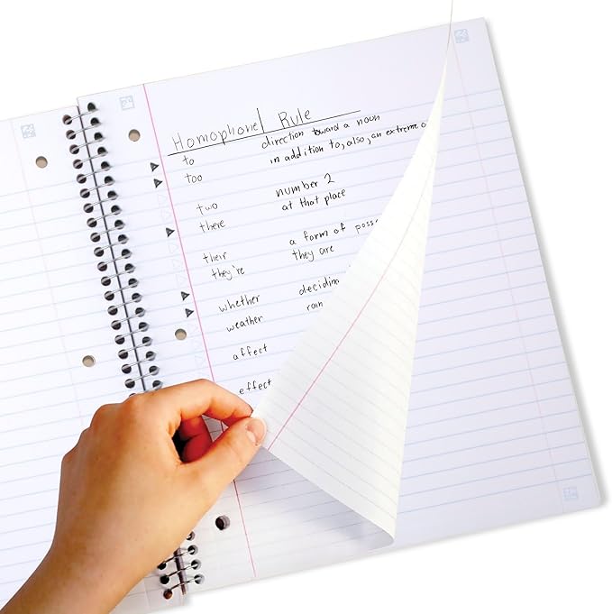 Five Star Spiral Notebooks + Study App, 4 Pack, 1 Subject, Wide Ruled Paper, 10-1/2" x 8", 100 Sheets, Amethyst Purple, Raspberry Pink, Gray and Tidewater Blue (930105-ECM)