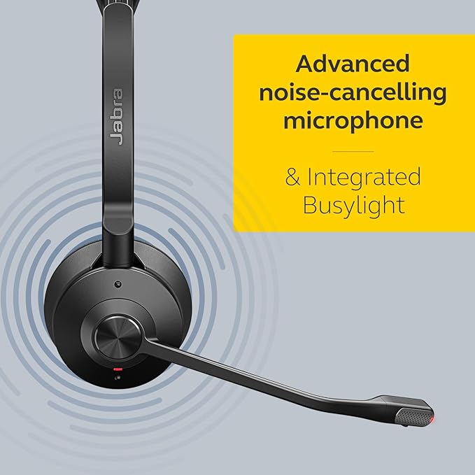 Jabra Engage 75 SE (Second Edition) Wireless Headset, Single-Ear – Telephone Headset with Industry-Leading Wireless Performance, Advanced Noise-Cancelling Microphone, All Day Battery Life - Black