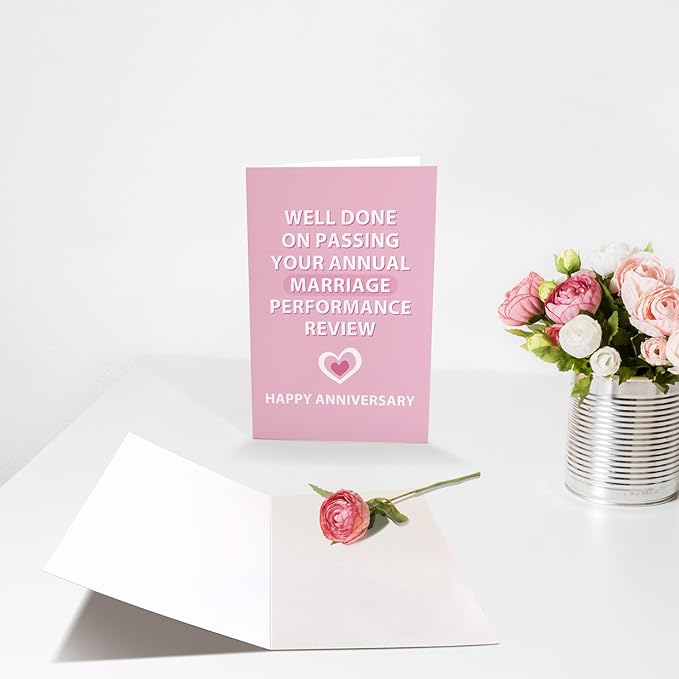 Funny Anniversary Card for Couple, Humor Anniversary Card for Husband Wife, Happy Anniversary Card from Boyfriend Girlfriend