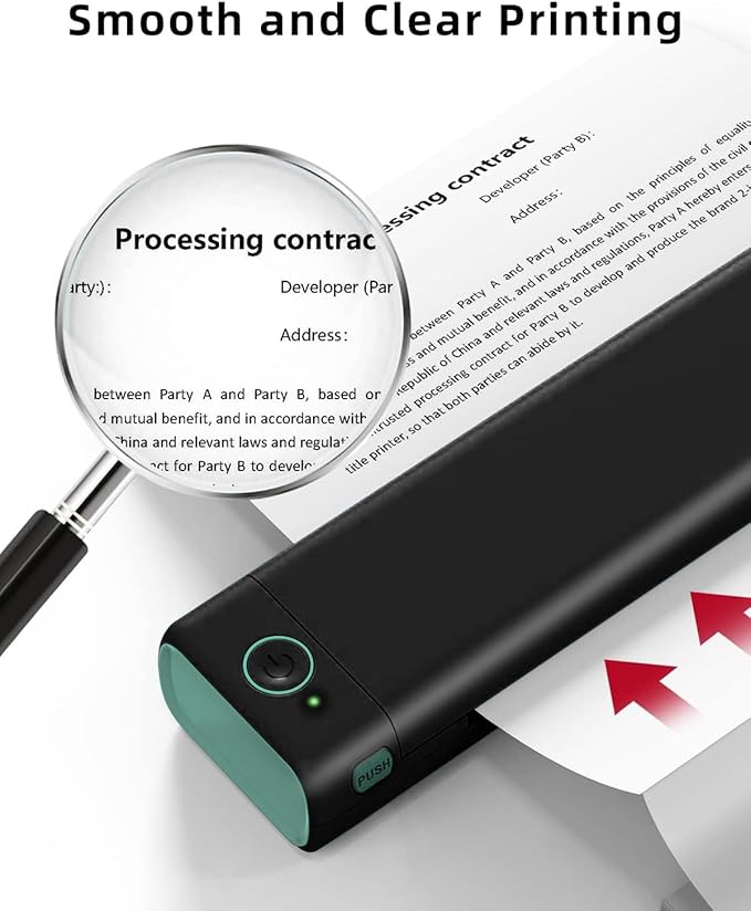 Phomemo US Letter Folding Thermal Paper,Continuous Phomemo M08F Thermal Paper,Compatible with COLORWING M08F, M832, M834, Compatible with HPRT MT800/MT800Q Printer, Size 8.5" x 11",100 Sheets