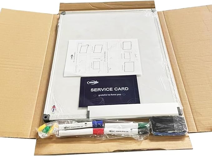 XIWODE Magnetic Dry Erase Board, Wall-Mounted whiteboard, 12 x18 inches, Exquisite Writing Board, Silver Aluminum Frame, Durable, Smooth Board Surface is Easy to Write and Clean