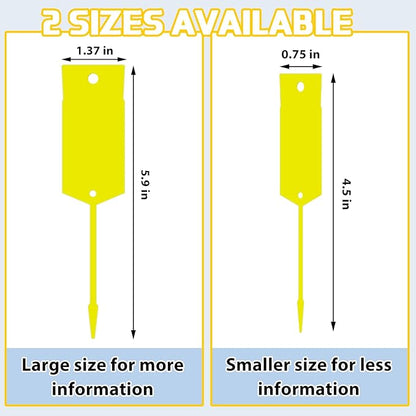 Lewtemi 1000 Pieces Self Lock Arrow ID Key Tags Car Parts Tags Key Ring Repair Labels for Office Automotive Shop Supplies(6'' X 1 2/5'',Yellow)