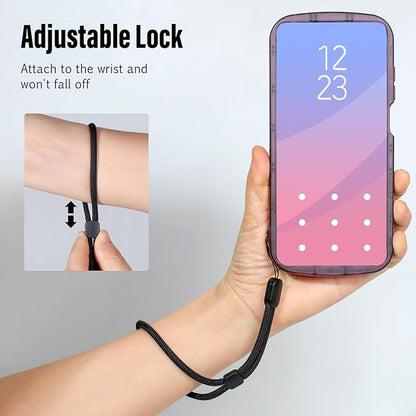 Wrist Strap Lanyard, 24 Pack Adjustable Wristlet Phone Lanyards for Keys, Cell Phone, Camera, USB Flash Drives, Flashlight, Keychain, ID Name Tag Badge(Black)