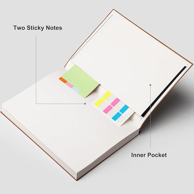 RETTACY Journaling Notebooks, A4 Lined Notebook Journal with 320 Pages, 8.5" × 11", Large Size, Notebook Journal for Work, School, Writing, Leather Softcover, 100 GSM Thick Paper (Light Blue)