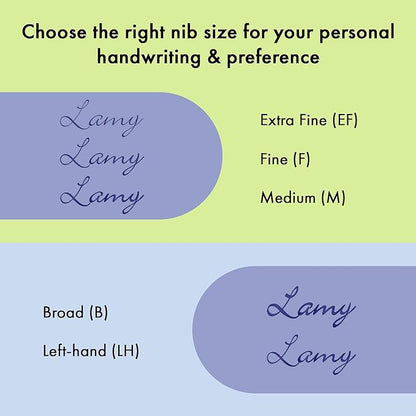 LAMY safari aquasky - Fountain Pen with ergonomic grip & polished steel nib in size M - ideal for any Writing & Calligraphy - including LAMY T 10 blue cartridge - Right-Handed