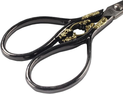 JubileeYarn Scrollwork Embroidery Craft Scissors - Black - 10 Scissors