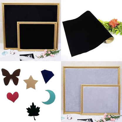 2PCS Self Adhesive Felt Sheets, DIY Felt Adhesive Sheet for Art & Crafts, Peel and Stick Felt for Drawer/Jewelry Box Felt Liner, Solid Color Felt Wallpaper (14.6" x 39.4", Grey)