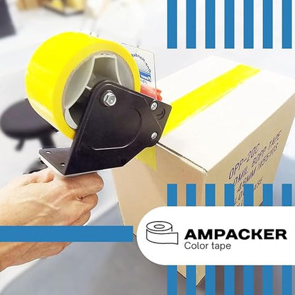 Heavy Duty Packaging Color Tape for Shipping,Packing and Moving 2" Wide x 2.0 Mil Thick -110 Yrd Roll -Acrylic Adhesive Tape for Box Sealing. (36 Rolls, Yellow, 2" Wide x 110 yds)