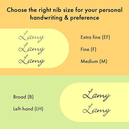 LAMY safari green - Fountain Pen with ergonomic grip & polished steel nib in size B - ideal for any Writing & Calligraphy - including LAMY T 10 blue cartridge - Right-Handed
