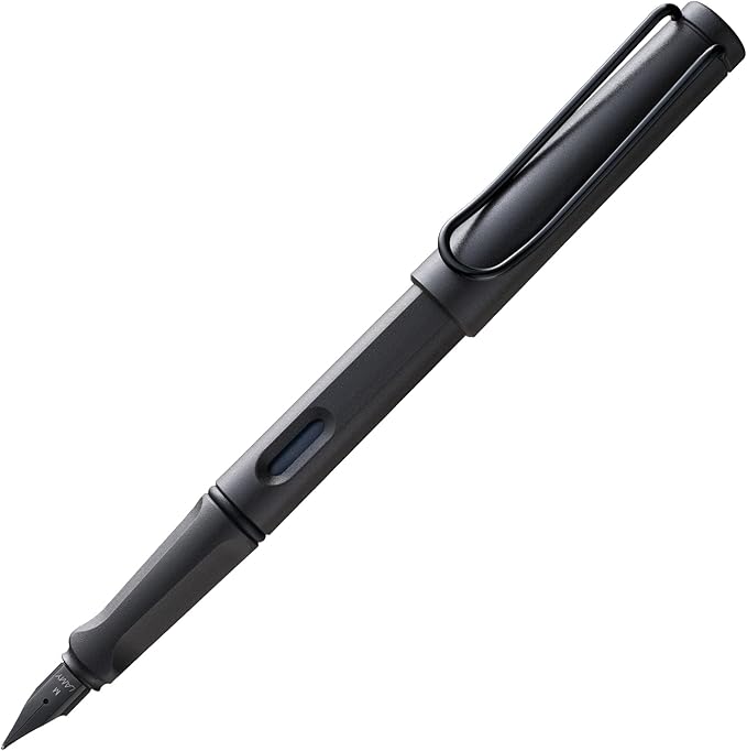 LAMY safari umbra - Fountain Pen with ergonomic grip & polished Left-Handed steel nib (LH) in size M - ideal for any Writing & Calligraphy - including LAMY T 10 blue cartridge
