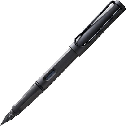 LAMY safari umbra - Fountain Pen with ergonomic grip & polished Left-Handed steel nib (LH) in size M - ideal for any Writing & Calligraphy - including LAMY T 10 blue cartridge