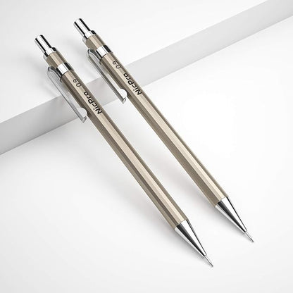 Nicpro 2 PCS 0.9 mm Metal Mechanical Pencils Set, Drafting Pencil for Artist Writing, Sketching, Drawing, with 4 Tubes HB Lead Refill & Erasers, Erasers Refills & Storage Case
