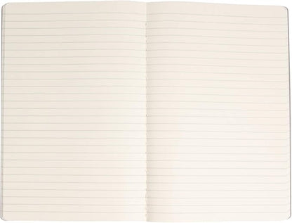 Simply Genius A5 Notebooks for Work, Travel, Business, School & More - College Ruled Notebook - Softcover Journals for Women & Men - Lined Note Books with 92 pages, 5.5" x 8.3" (Gray, 6 pack)