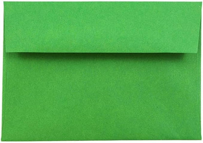 JAM PAPER 4Bar A1 Colored Invitation Envelopes - 3 5/8 x 5 1/8 - Green Recycled - 50/Pack