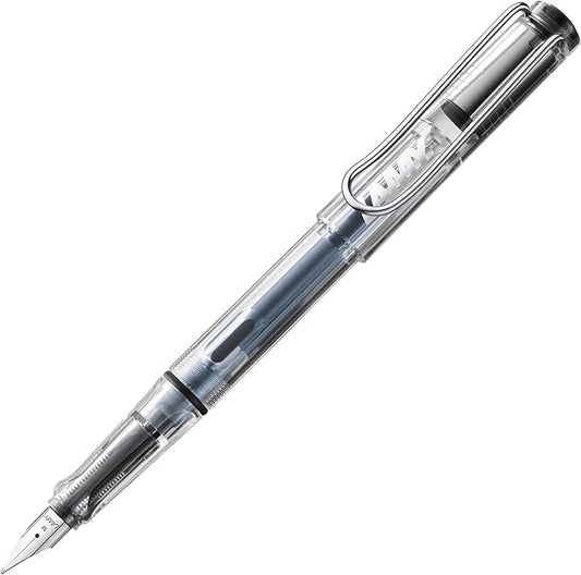 LAMY safari vista - Fountain Pen with ergonomic grip & polished Left-Handed steel nib (LH) in size M - ideal for any Writing & Calligraphy - including LAMY T 10 blue cartridge