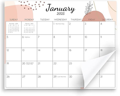 SKYDUE 2025 Magnetic Calendar for Refrigerator, Fridge Calendar 2024-2025, Jul 2024 to Dec 2025 18 Months Magnetic Calendar, 10" x 8", Aesthetic Sketch