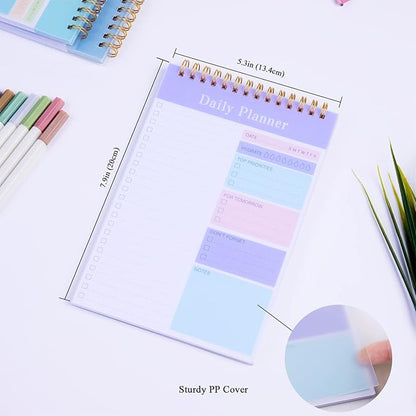 To Do List Notepad, 52 Sheets Undated Daily Planner 2024, 5.2"x7.8" To Do List Notebook, Do List Planner for Home School/Office Supplies