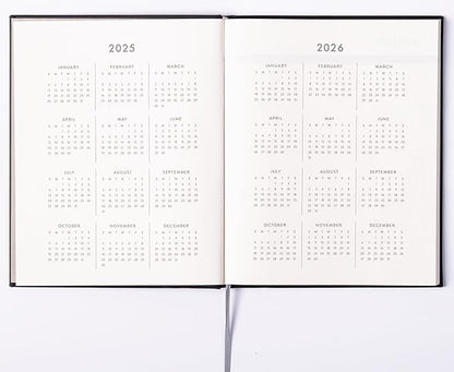 Eccolo 2025 Large Agenda Planner, 12 Month, Yearly, Monthly & Weekly Pages, Habit & Gratitude Tracker (Hardcover - 8 x 10")