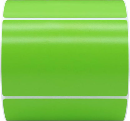 Hybsk 3x2 inch Color Direct Thermal Labels for Shipping, Barcodes, Address, Compatible with Rollo Label Printer & Zebra Desktop Printers(3"x2",Green)