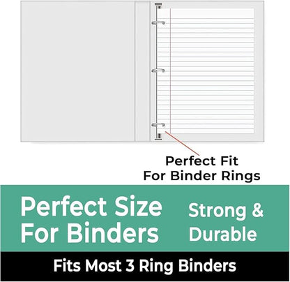 1152 Pack (Pallet) Loose Leaf Paper Bulk, 172800 Sheets, College Ruled, 150 Sheets/Pack, 8 x 10.5", Pallet of Filler Paper, 3 Hole Punched,56 Gsm Thick Paper, School & Office,4-7 Days Transit