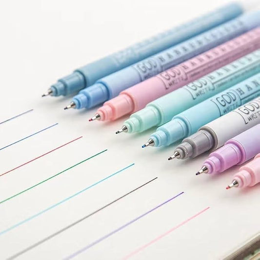 Colored Fineliner Pens, 0.38mm Fine Tip Pens, 8 Colors Fine Point Pen, Bible Journaling Planner Micro Pens Set for Writing, Drawing, Note Taking, Bullet Journaling