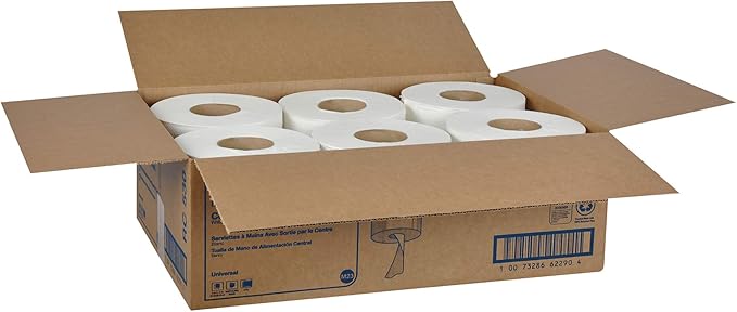 Tork Centerfeed Hand Towel White M23, One-at-a-time Dispensing, 6 x 530 Towels, RC530