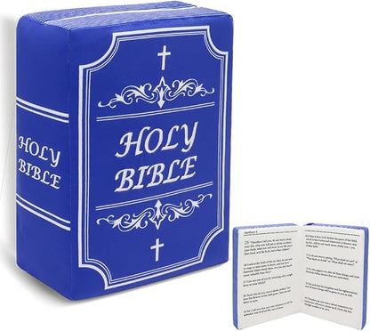 Bible Pillow Book Plush That Opens Christian Holy Bible Stuff Religious Party Favors Gifts for Kids for Christening Easter