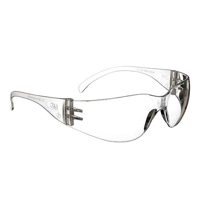 3M Safety Glasses, Virtua, 20 Pair, ANSI Z87, Unisex, Anti-Fog, Scratch Resistant, Clear Lens, Clear Frame, Affordable Eye Protection, Lightweight, Wraparound Coverage