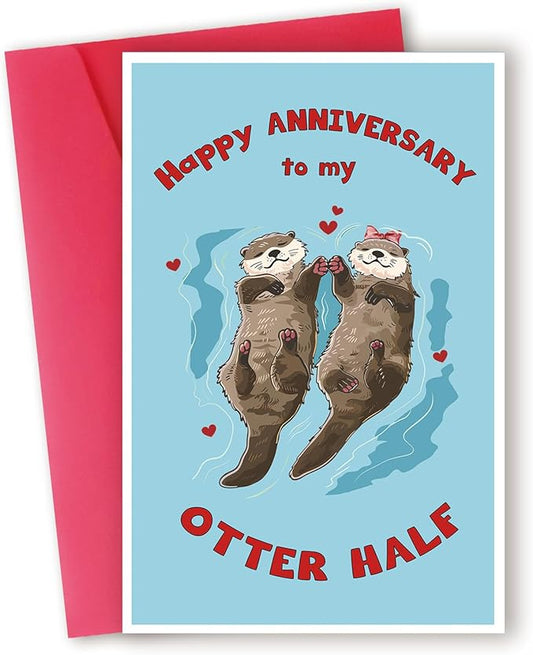Anniversary Card Gift for Wife, Husband,Boyfriend or Girlfriend,Romantic Anniversary Card for Men Women,Wedding Anniversary Cards for Him Her,Love Card for Couple