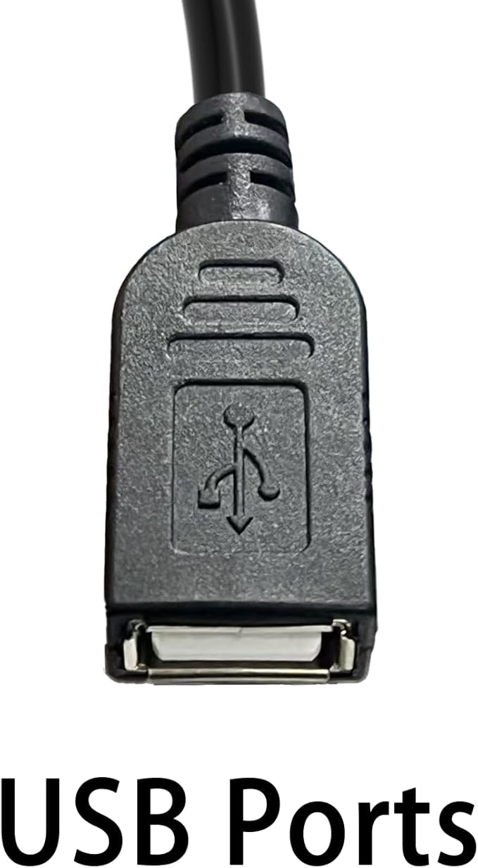 RJ11 to USB Adapter, RJ116p4c to USB Female Cable, Used for Telephone Communication, Fax Machine, Modulation and Demodulation Adapter (30cm)