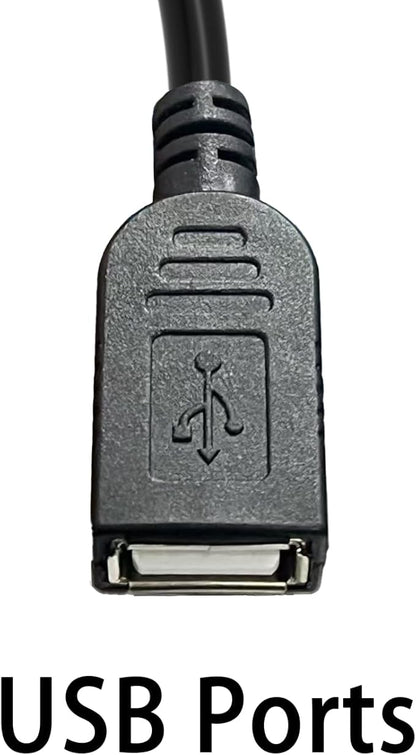 RJ11 to USB Adapter, RJ116p4c to USB Female Cable, Used for Telephone Communication, Fax Machine, Modulation and Demodulation Adapter (30cm)