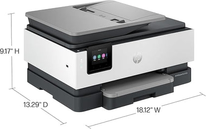 HP OfficeJet Pro 8138e Wireless All-in-One Color Inkjet Printer, Print, Scan, Copy, Fax, ADF, Duplex Printing Best-for-Home Office (Renewed Premium)