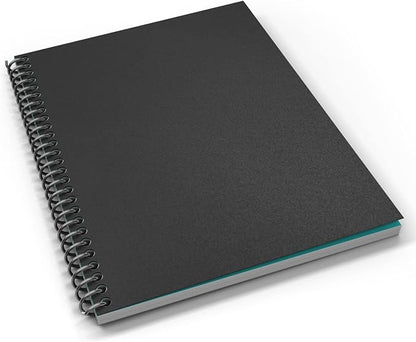 Binditek 500 Pack 12 Mil Sand-Textured Polycover - Midweight for Business Reports and Proposals - Lightly Textured Sand Finish - with Square Corners, Un-Punched, Black Color, Office Supplies