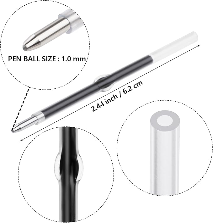 jiebor 20Pcs White Beadable Pens Plastic Bead Ballpoint Pens Bulk with 50Pcs Black Ink Cute Cool Diy Pens for Journaling Women Teacher Graduation Christmas Gift Office Supplies
