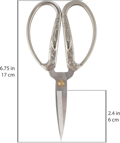 JubileeYarn Classic Chinese Small Embroidery Craft Scissors - Silver - 10 Scissors