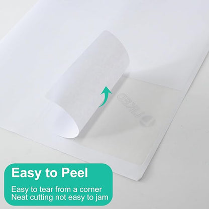 L LIKED 3-1/3" x 4" 600 Labels, Printable White Sticker Labels, Laser/Inkjet Printing - Matte, 100 Sheets