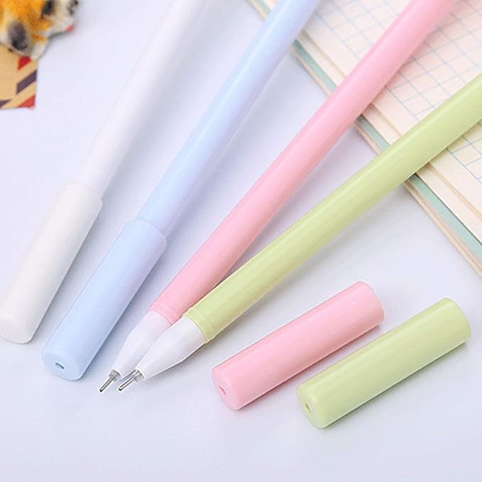 KRIZJUES 12 Pcs Fruit Cartoon Animal Pens, Kawaii School Supplies Pens Cute Gel Ink Pens Boys Girls Pens Suitable for Writing, Gifts for Children and Teachers, Black Refill 0.5mm