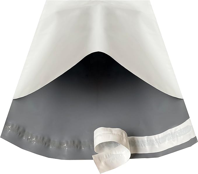 Colored Poly Mailers Pack of: Be creative with your packaging with Colored mailers (White, 9" x 12" pack of 1000)