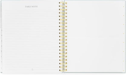 2024-2025 Sugar Paper Academic Large Weekly Spiral Planner, Blue Stripe, August 2025 - July 2024, Daily, Weekly, Monthly Formats, Hourly Planning