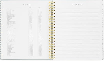 2024-2025 Sugar Paper Academic Large Weekly Spiral Planner, Blue Stripe, August 2025 - July 2024, Daily, Weekly, Monthly Formats, Hourly Planning