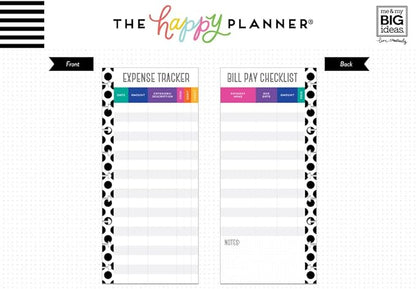 me & my BIG ideas Expense Tracker Sheets - The Happy Planner Scrapbooking Supplies - 60 Pre-Punched Double-Sided Sheets For Your Planner - Budget, List Your Bills & Purchases - Classic Size