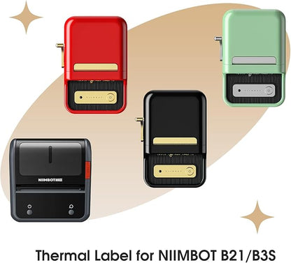 NIIMBOT Labels for B21/B3S Label Printer, Thermal Labels 2'' x 2.76''(50x70mm), Waterproof, Oil-Proof Sticker Labels, 1 Roll of 110 Sticker Labels (White)