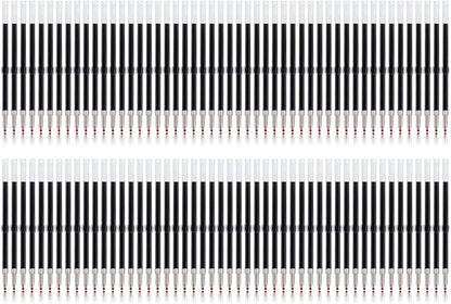 PASISIBICK 100 Pieces Plastic Beadable Pen Blue Ink Refills, 2.44 inch/6.2 cm Smooth Writing Pen Refills for Bead Pens(Blue Ink)