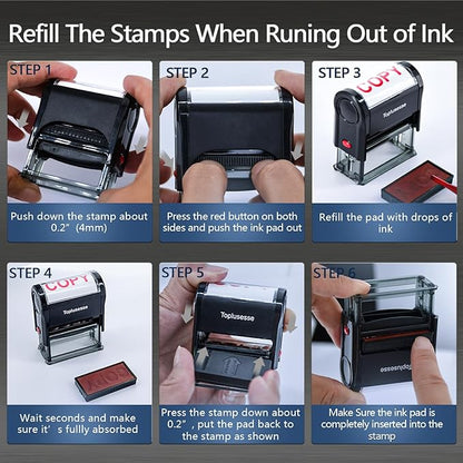 Return to Sender Not at This Address Stamp Self Inking Rubber Business Stamp Office Stamp Self Inking Return to Sender Address Stamp Office Supplies- Red Ink
