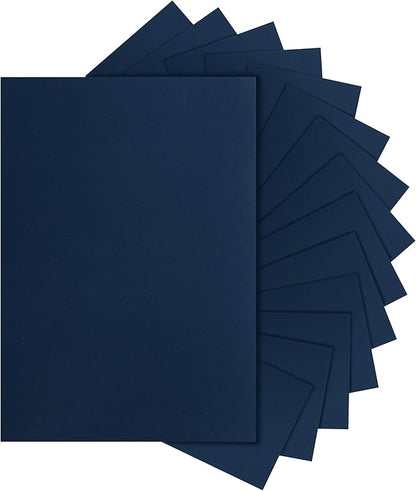 28 Sheets Navy Blue Cardstock 8.5 x 11 Craft Paper, 92lb Heavyweight Navy Card Stock for DIY Cards, Graduations, Wedding Invitations, Party